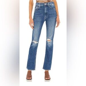 MOTHER The High Waisted Rider Skimp in Playing with Scissors 29 Raw Hem